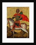 Saint Menas on horseback, Mid of the 15th cen by Anonymous