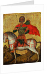 Saint Menas on horseback, Mid of the 15th cen by Anonymous