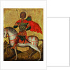 Saint Menas on horseback, Mid of the 15th cen by Anonymous