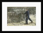 Kliment Voroshilov on a skiing trip, 1937 by Anonymous