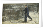 Kliment Voroshilov on a skiing trip, 1937 by Anonymous