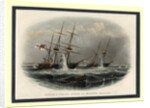 The mining of the Merlin and Firefly off Kronstadt on 9 June 1855, 1855-1856 by Anonymous