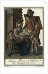 Man, woman and children in the mountains of Savoy, ca 1797 by Anonymous