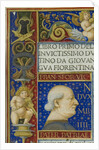 A leaf from the La Sforziada with the portrait of Francesco Sforza in the initial space, 1479 by Anonymous