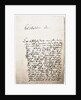 Letter to his friend, Georg Erdmann from 28.10.1730, 1730 by Anonymous