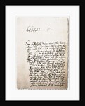 Letter to his friend, Georg Erdmann from 28.10.1730, 1730 by Anonymous