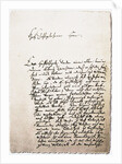 Letter to his friend, Georg Erdmann from 28.10.1730, 1730 by Anonymous