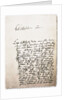 Letter to his friend, Georg Erdmann from 28.10.1730, 1730 by Anonymous
