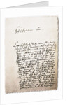 Letter to his friend, Georg Erdmann from 28.10.1730, 1730 by Anonymous