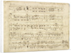 Autographed partiture of the Polonaise, Op. 53 in A flat major for piano, 1843 by Anonymous