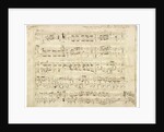 Autographed partiture of the Polonaise, Op. 53 in A flat major for piano, 1843 by Anonymous