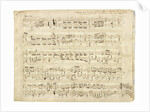 Autographed partiture of the Polonaise, Op. 53 in A flat major for piano, 1843 by Anonymous