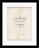 Cover page of first edition of the Grande Valse Nouvelle in A-flat Major, Op. 42, 1840 by Anonymous
