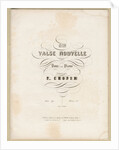 Cover page of first edition of the Grande Valse Nouvelle in A-flat Major, Op. 42, 1840 by Anonymous