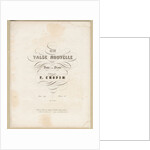 Cover page of first edition of the Grande Valse Nouvelle in A-flat Major, Op. 42, 1840 by Anonymous