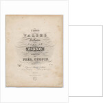 Cover page of the first German edition of the Trois Valses Brillantes, Breitkopf & Härtel, 1838 by Anonymous