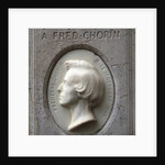 Portrait relief of Frédéric Chopin in the Père-Lachaise Cemetery, 1849 by Anonymous