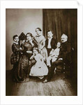 The Tchaikovsky family. Left to right: Pyotr, Alexandra Andreyevna, Alexandra, Zinaida, Nikolai, Ipp by Anonymous