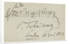 Musical quotation from the Cradle song op. 16 no. 1 in A flat minor, 1893 by Anonymous