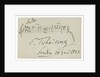 Musical quotation from the Cradle song op. 16 no. 1 in A flat minor, 1893 by Anonymous