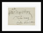 Musical quotation from the Cradle song op. 16 no. 1 in A flat minor, 1893 by Anonymous