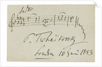 Musical quotation from the Cradle song op. 16 no. 1 in A flat minor, 1893 by Anonymous