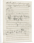 Autograph manuscript of the Orchestral Suite No. 2 in C major, Op. 53, 1883 by Anonymous