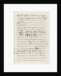 Autograph manuscript of the Orchestral Suite No. 2 in C major, Op. 53, 1883 by Anonymous