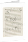 Autograph manuscript of the Orchestral Suite No. 2 in C major, Op. 53, 1883 by Anonymous