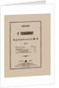 Cover of the score of the Symphony No. 5 in E minor, Op. 64 by Pyotr Tchaikovsky, 1888 by Anonymous