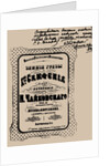 Cover of the score of the Symphony No. 1 in G minor, Winter Daydreams, Op. 13 by Pyotr Tchaikovsky, by Anonymous