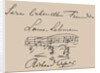 Musical quotation dedicated to the opera singer Lilli Lehmann by Anonymous