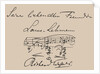 Musical quotation dedicated to the opera singer Lilli Lehmann by Anonymous