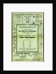 Program of the Bayreuth Festival, 1899, 1899 by Anonymous