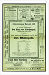 Program of the Bayreuth Festival, 1899, 1899 by Anonymous