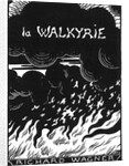 Cover of the vocal score of opera Die Walküre by Richard Wagner, 1894 by Anonymous