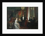 Cosima Wagner, Richard Wagner, Franz Liszt and Hans von Wolzogen in the Wahnfried, Bayreuth, 1881 by Anonymous