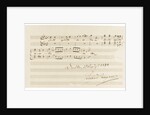 Musical quotation from the opera Rienzi by Richard Wagner (Santo spirito cavaliere!), Dresden, 25 by Anonymous