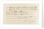 Musical quotation from the opera Rienzi by Richard Wagner (Santo spirito cavaliere!), Dresden, 25 by Anonymous