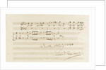 Musical quotation from the opera Rienzi by Richard Wagner (Santo spirito cavaliere!), Dresden, 25 by Anonymous