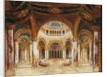 The Temple of the Holy Grail. Set design for opera Parsifal by Richard Wagner, 1882 by Anonymous