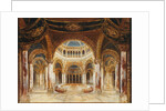 The Temple of the Holy Grail. Set design for opera Parsifal by Richard Wagner, 1882 by Anonymous