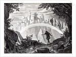 Das Rheingold by Richard Wagner. Entrance of the Gods into Valhalla. Illustration to the premiere, 1 by Anonymous