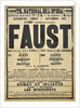 Poster for the Opera Faust by Charles Gounod at the Théâtre national de lOpéra, September 1900, 1 by Anonymous