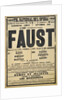 Poster for the Opera Faust by Charles Gounod at the Théâtre national de lOpéra, September 1900, 1 by Anonymous