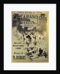 Poster for the ballet La Farandole by Théodore Dubois, 1883 by Anonymous