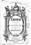 Cover of the vocal score of opera Carmen by Georges Bizet, 1875 by Anonymous