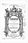 Cover of the vocal score of opera Carmen by Georges Bizet, 1875 by Anonymous