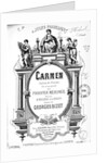 Cover of the vocal score of opera Carmen by Georges Bizet, 1875 by Anonymous