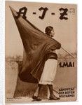 Woman with Flag, 1931 by Anonymous